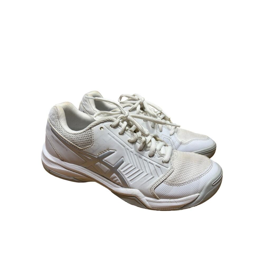 ASICS Gel-Dedicate E757Y White Knit Sneakers Size: US 7 Women's